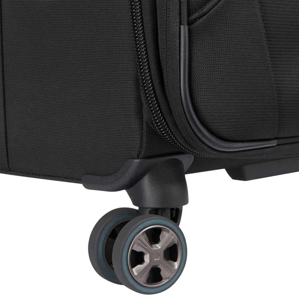 DELSEY PARIS - HELIUM DLX - Valigia Grande Estensibile Morbida - 77x49x33 cm - 115 L - L - Nero