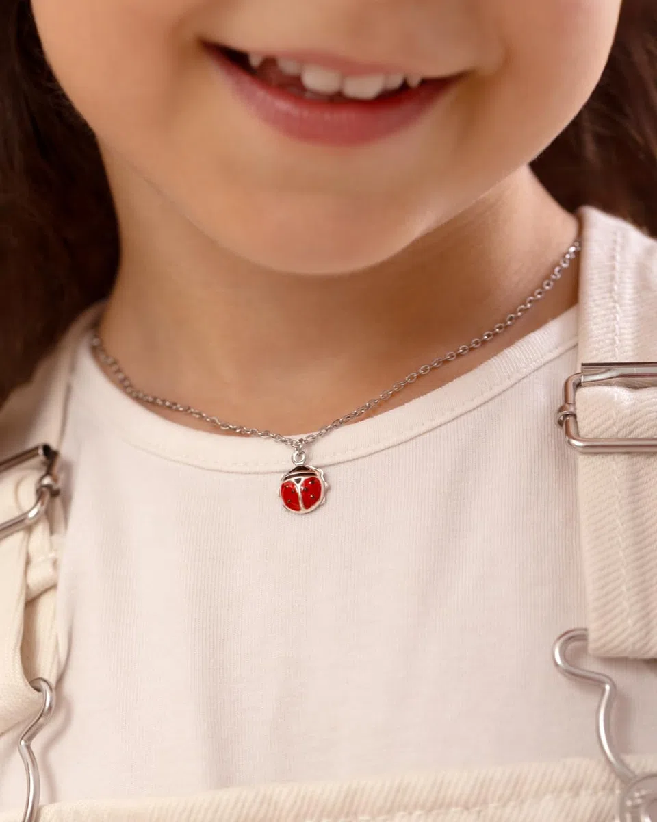 Collana donna girocollo con ciondolo in acciaio inossidabile, idea regalo