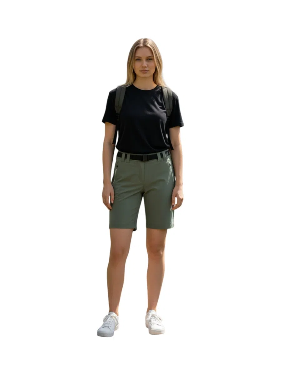 CMP Bermuda da trekking da donna con cintura e Dry Function
