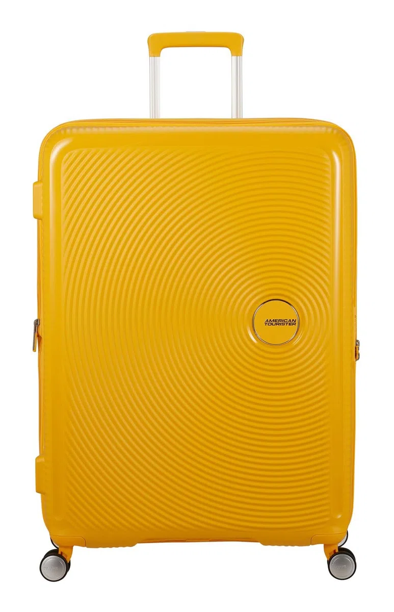 American Tourister Soundbox Spinner 80/30 TSA EXP Trolley Golden Yellow