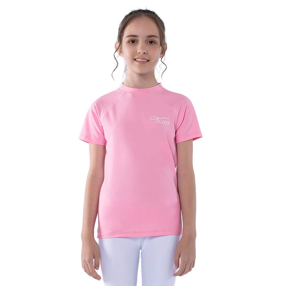 Maglietta Nuoto UV a Maniche Corte da Bambina Costume da Bagno per Ragazze Rashguard per Surf Nuoto Immersione Spiaggia