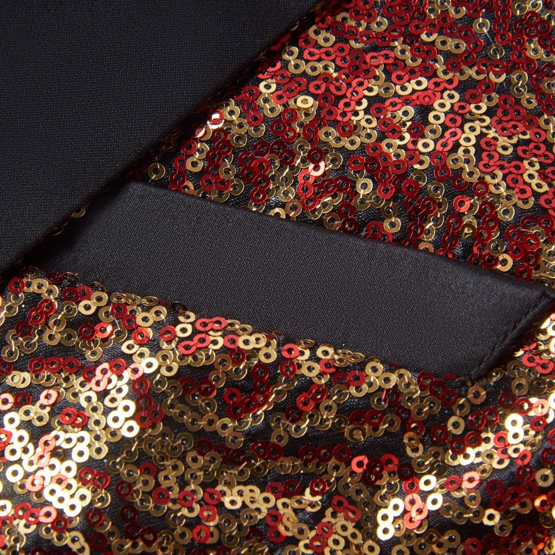 Mens Fashion Gradient Colori Paillettes Due Pezzi Set Abiti