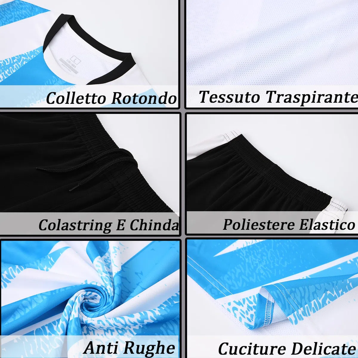 OPUTWDF Maglia Portiere Maglia Calcio Portiere Uomo Bambini, Divisa da Portiere Portiere Maglia da Allenamento Jersey A Maniche Lunghe
