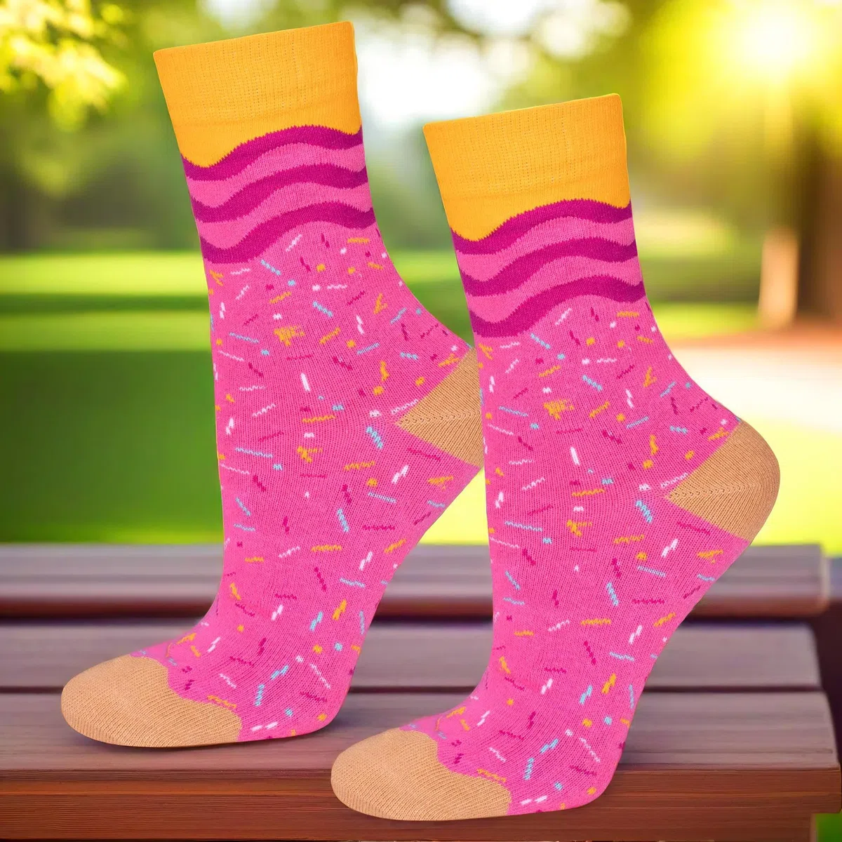 soxo Donut Calzini Donna Cotone Idee Regalo Donna Compleanno Calze Amica Regali 35-40 1-4 Paia