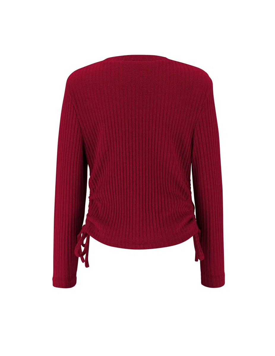 Arshiner Ragazze Manica Lunga Coulisse Bambini T-Shirt Slim Collo Rotondo Elegante Casual Autunno Inverno Magliette per Ragazza 5-15 Anni