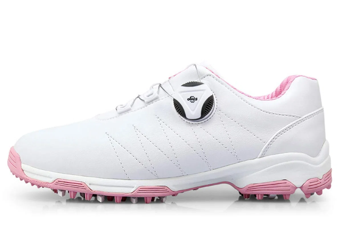 Scarpe da Golf Anti-Skid Impermeabili con Spikes per Le Donna