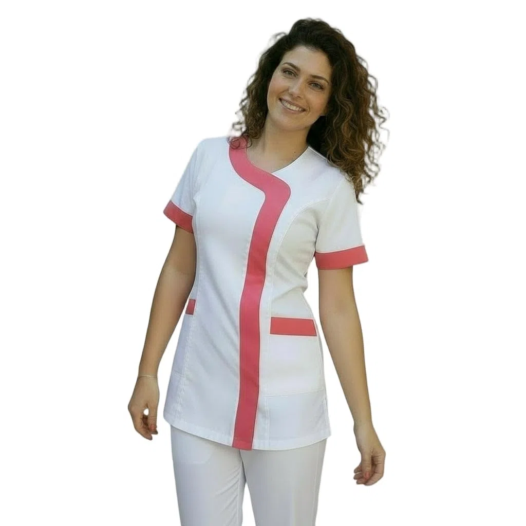 Camici da Lavoro Donna,Casacca Estetista,PARRUCCHIERA,CUOCA,Alimentari