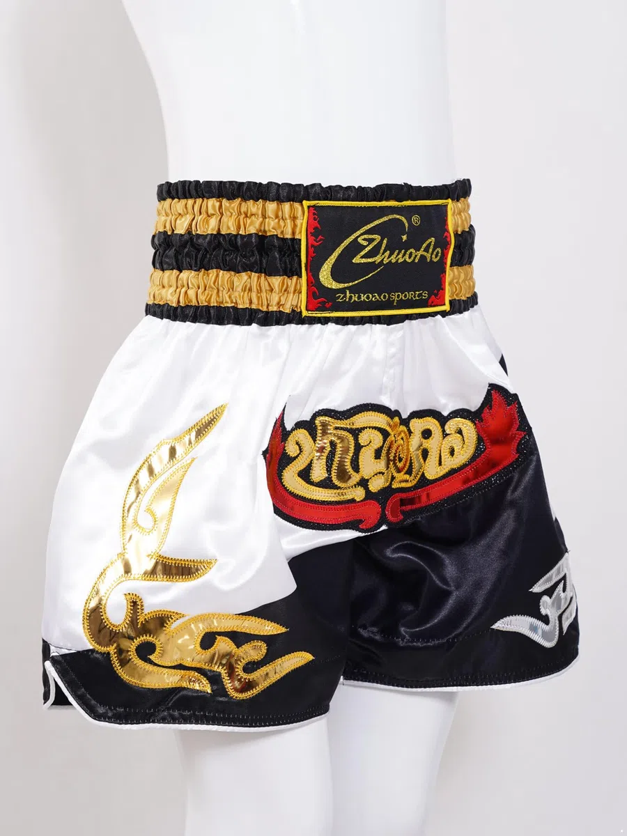 Runhomal Pantaloncini da boxe da combattimento, da ragazzo, MMA, Kic-Boxing, fitness, allenamento con combattimento, sport, kick boxe, allenamento Grappling Muay Thai