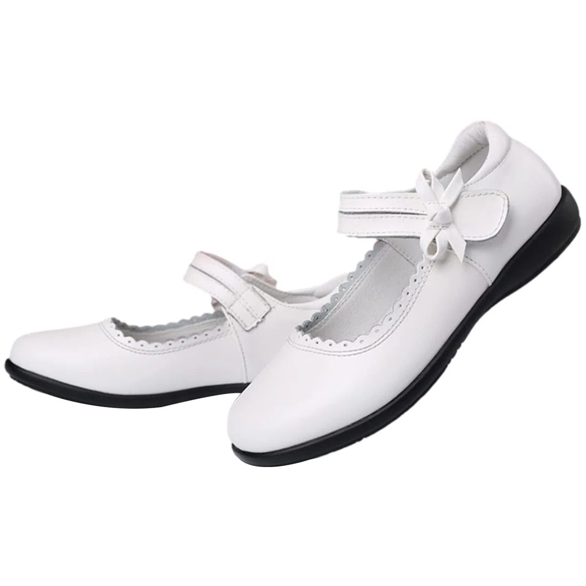 rismart Ragazze Bambina Bella Mary Jane Basse Cuoio Morbido Scarpe Oxfords