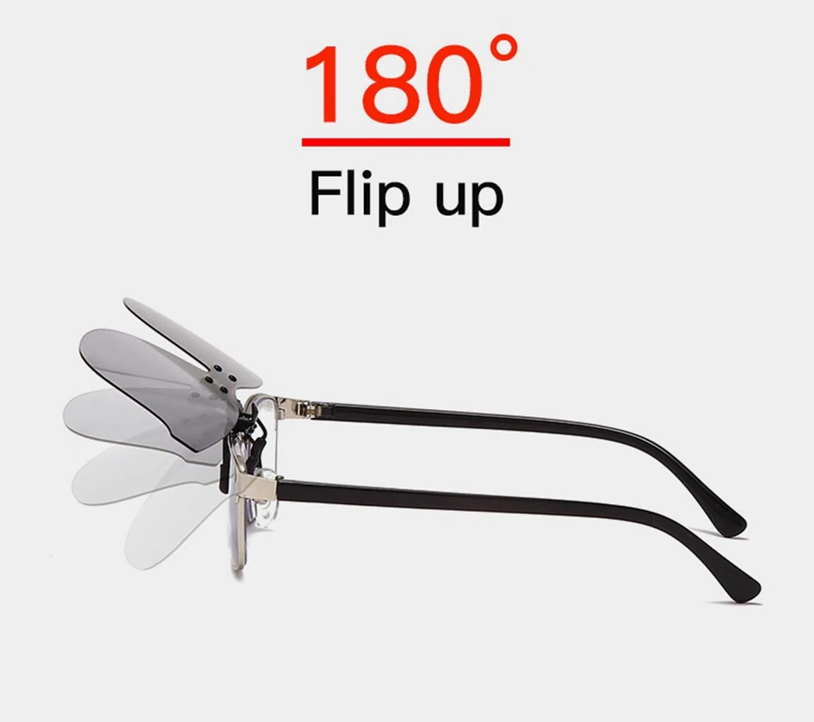 Long Keeper Clip per Occhiali da Sole Lenti Polarizzati Occhiali da sole con clip on flip up ideale per per Uomo e Donna Esterno