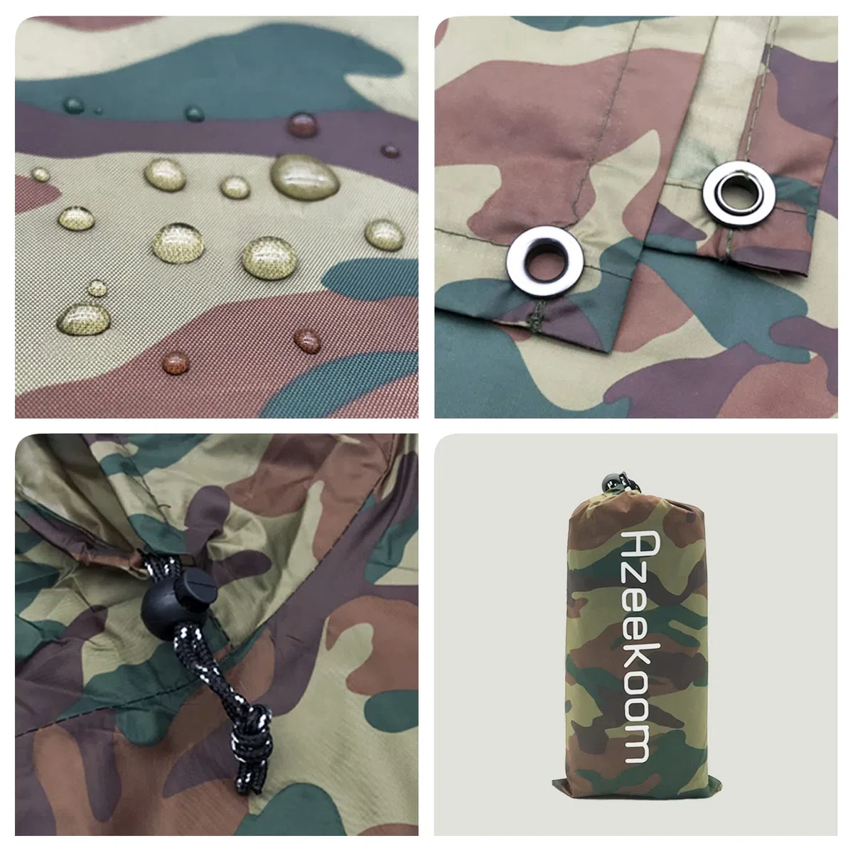Poncho Impermeabile,Cappotto di Pioggia Poncho Leggero Multifunzionale con Cappuccio per Uomo Donna per Pesca, Campeggio, Escursioni