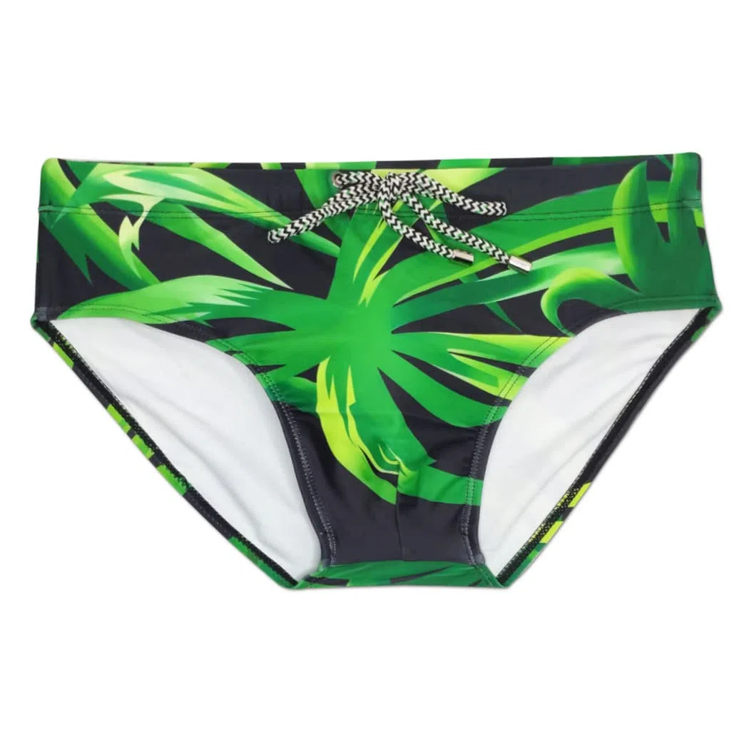 Costume da Bagno Uomo, Costume Slip Nuoto Mare e Piscina Uomo Swimming Brief Coulisse Regolabile YK01
