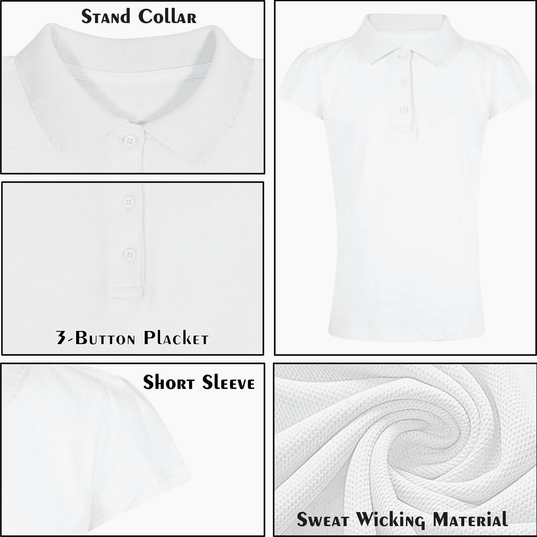 A2Z 4 Kids Ragazze Pianura Polo Camicie Estate Canottiere Top E T-Shirt Casual Moda Morbide Sentimento Scuola T-Shirt Regali per Bambini età 3-13 Anni