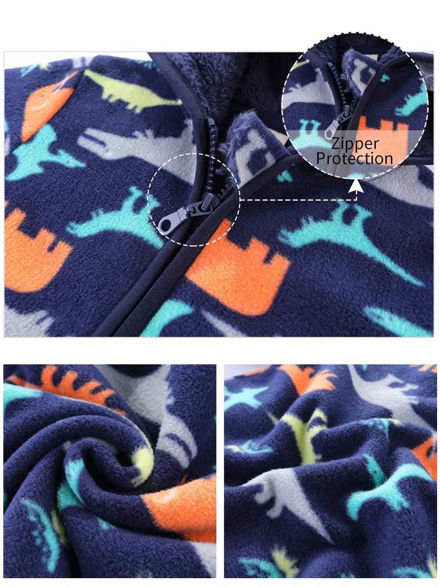 Baby Jacke Jungen Unisex Kleinkind Mädchen Kinder Warm Fleece Jacke Full Zip Pullover Oberbekleidung Sweatshirt