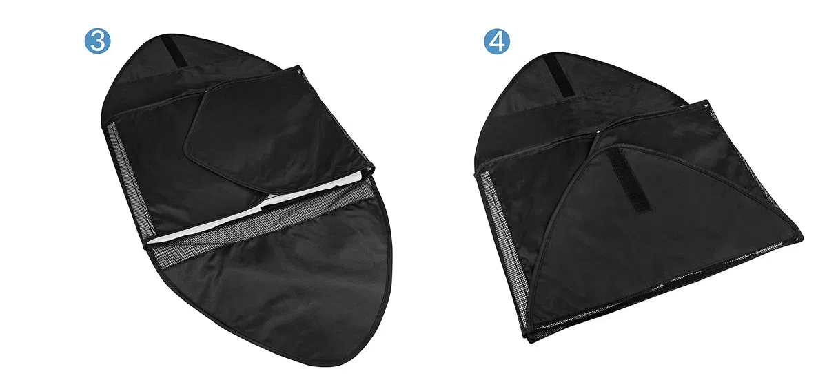 TRAVANDO Borsa per Camicie Con Aiuto Pieghevole | Organizer da Viaggio per Camicie e Camicette Senza Grinze | Borsa Abbigliamento Con Copertura