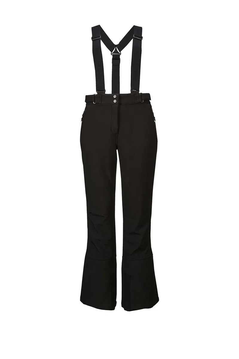 Killtec - Thônes Wmn Ski Sftshll Pnts C, Pantaloni da Sci/Pantaloni Softshell con Protezione Bordi, paraneve e Cinturini Staccabili Donna
