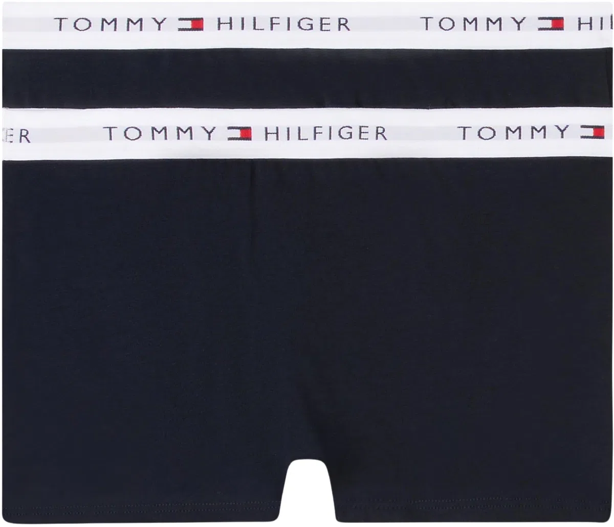 Tommy Hilfiger Bambino Pantaloncini Boxer Confezione da 2 con Fascia con Logo