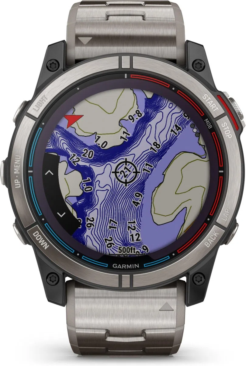 Garmin - Smartwatch - Unissex - Quatix® 7X Sapphire Solar Titan - 010-02541-61