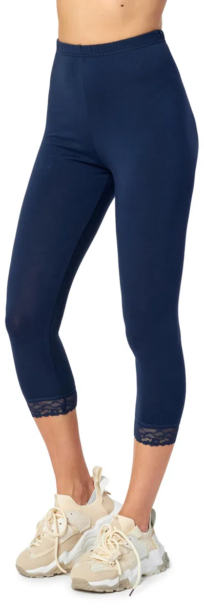 Merry Style Leggings 3/4 con Pizzo Donna MS10-224