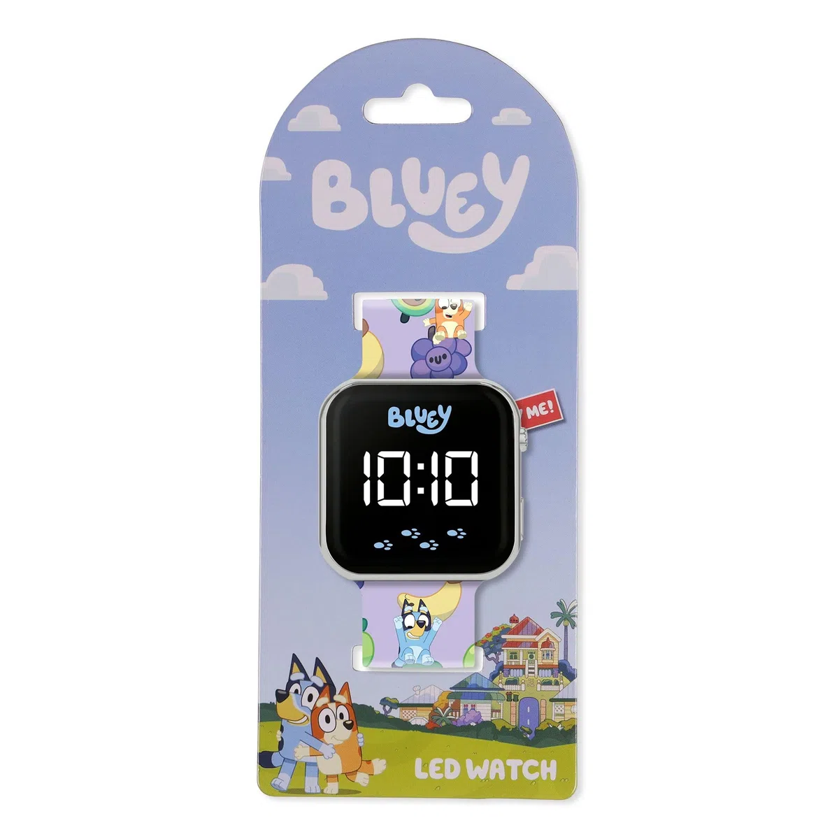 Accutime Bluey Kids Fruits - Orologio con display a LED con cinturino in silicone per bambini