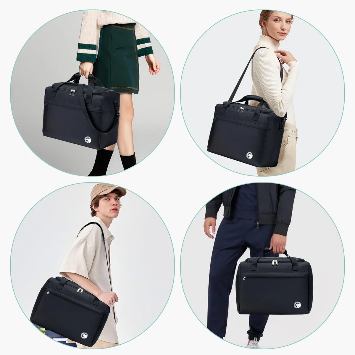 YOODI Bagaglio a Mano 40x30x20 Wizzair Borsa da Viaggio Pieghevole Borsone da Viaggio Impermeabile Donna Borsa Ospedale Parto Ultra Leggero per Bagagli Campeggio 25L