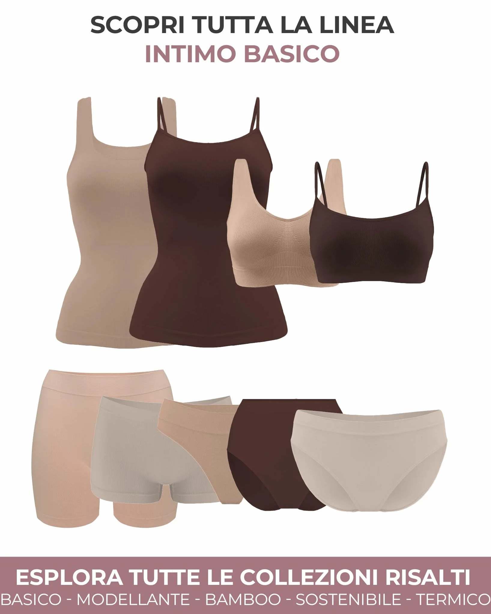 Risalti Culotte Donna Vita Bassa Microfibra 3 pz - Mutande Boxer Donna Elasticizzate, Culotte Microfibra Senza Cuciture ed Etichette, Intimo Traspirante più Morbido del Cotone – Made in Italy