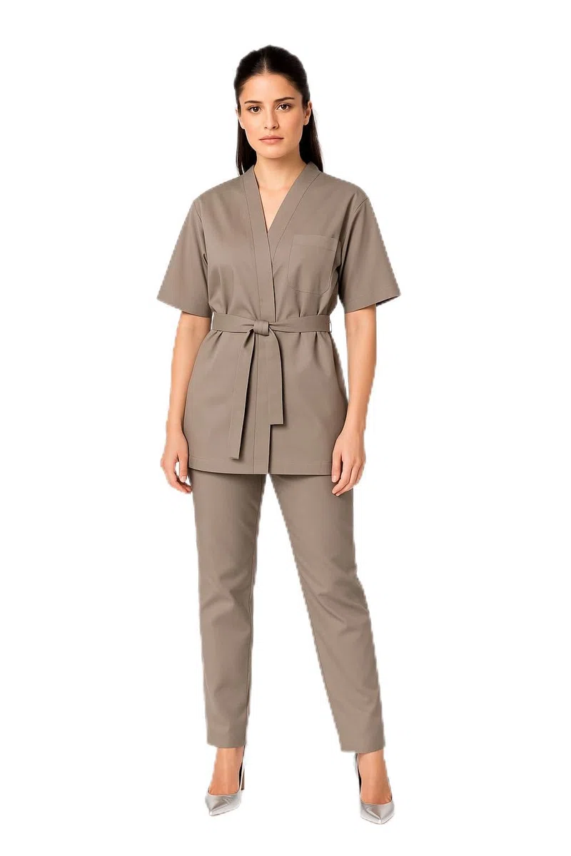 IALSPCT Kimono Donna per Estetista E Parrucchiere