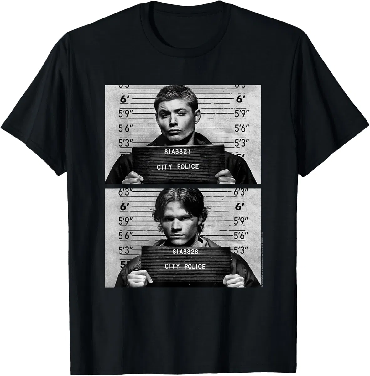 Supernatural Winchester Mugshots Maglietta