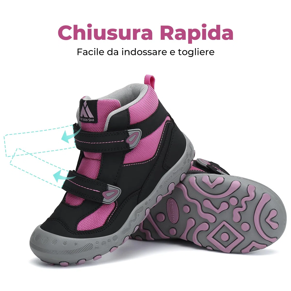 Mishansha Bambini Moda Calzature da Escursionismo Scarpe da Trekking Outdoor per Ragazzi e Ragazze