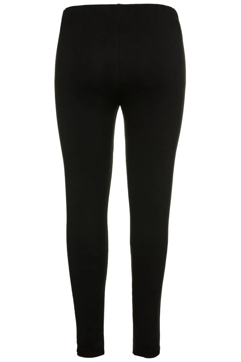 Ulla Popken Leggings Aderenti in Jersey di Puro Cotone con Cintura Completamente Elastica, Fino alla tg. 82 485548