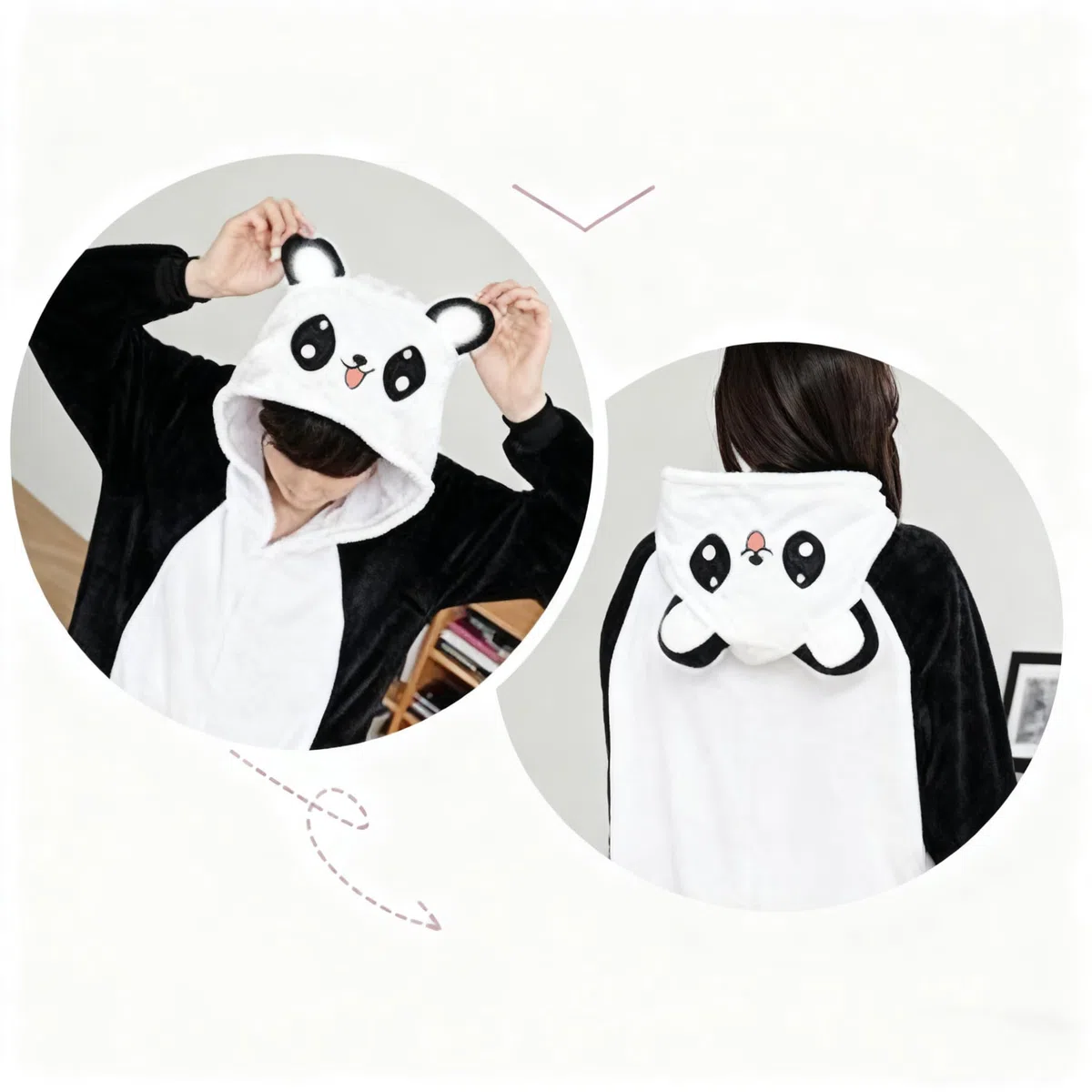 Kigurumi Costumi Animali Pigiama Tuta Intimo Adulto Unisex per Carnevale Halloween Party Spettacolo Show di Natale Cosplay Invernale da Donna e Uomo