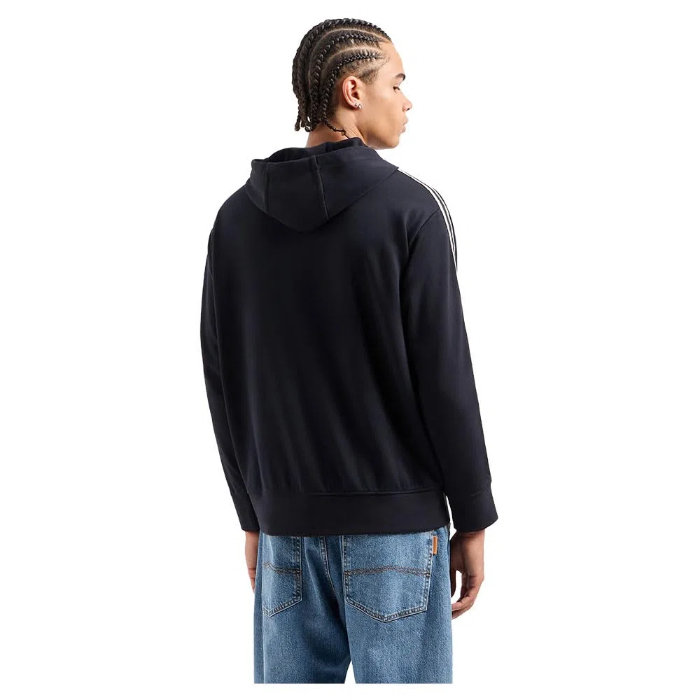 Armani Exchange Essential, Logo Signature, Full Zip Felpa con Cappuccio Uomo (Pacco da 1)