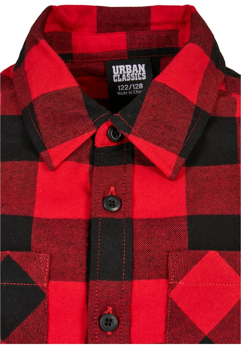 Urban Classics Camicia da Ragazzo in Flanella A Scacchi Camicia Bambini e Ragazzi
