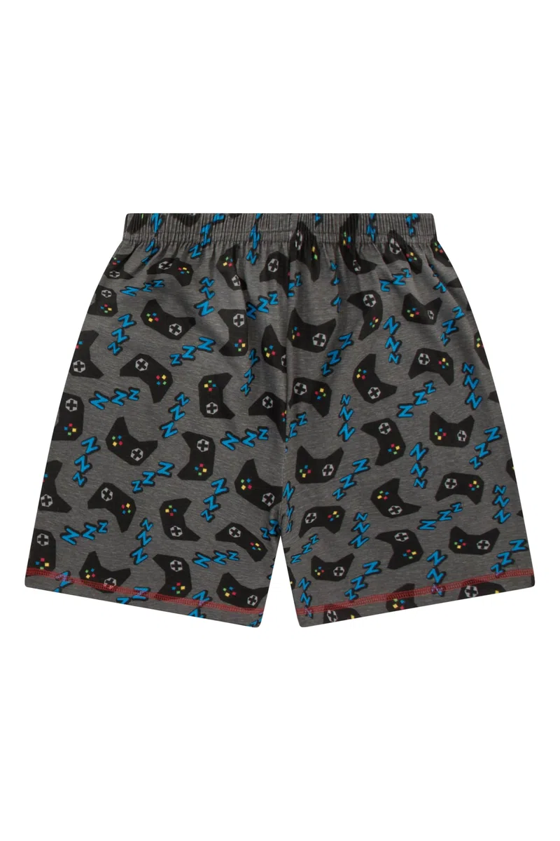 thepyjamafactory Ragazzi Eat Game Sleep Controller Corto Cotone Pigiama