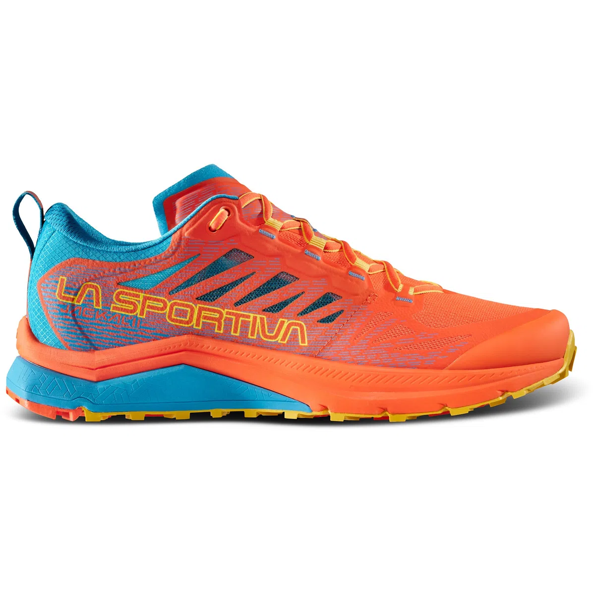 LA SPORTIVA Uomo Jackal II Scarpe, Cherry Tomato-Tropic Blue, 44.5