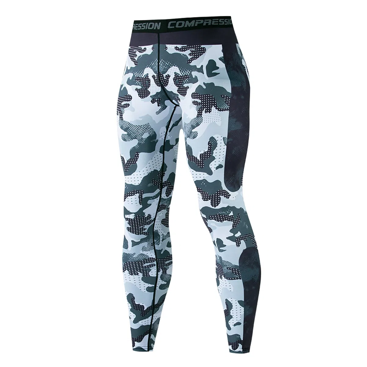 Pantaloni a Compressione da Uomo Leggins Sportivi Base Layer Calzamaglie Sportive Leggings, Traspiranti Asciugatura Rapida