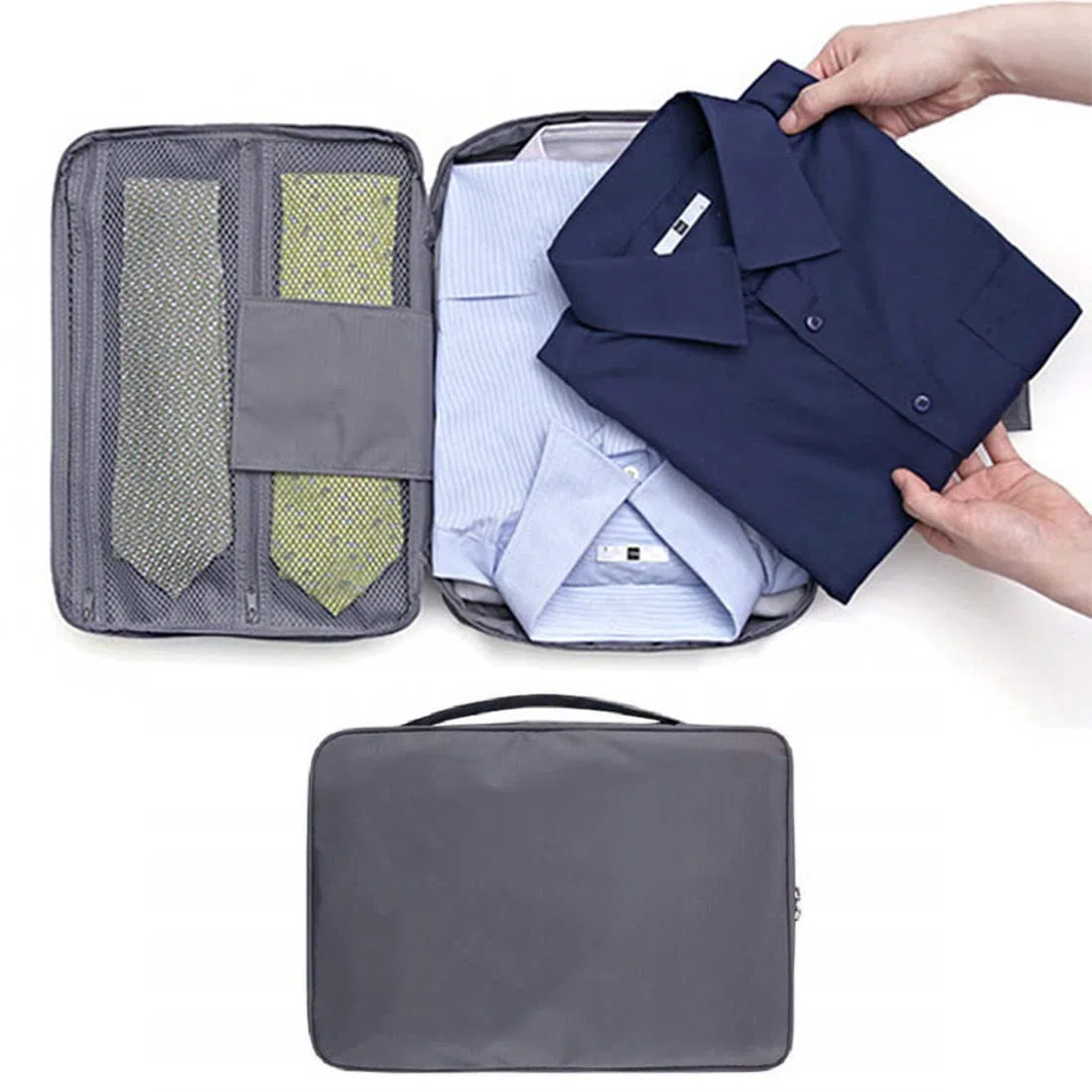 XPEX porta camicie da viaggio, organizer valigia e zaino, rigido, Piccolo e leggero, ideale per viaggi di lavoro ed a lunga distanza, unisex