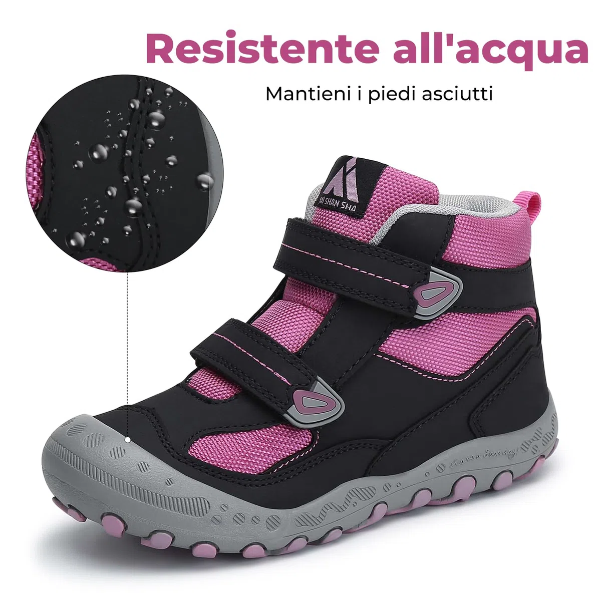 Mishansha Bambini Moda Calzature da Escursionismo Scarpe da Trekking Outdoor per Ragazzi e Ragazze