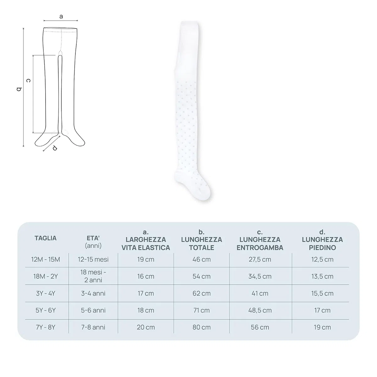 Chicco, Set Collant Bambina, Calzamaglia in Caldo Cotone, Calze Bambina, Designed in Italy