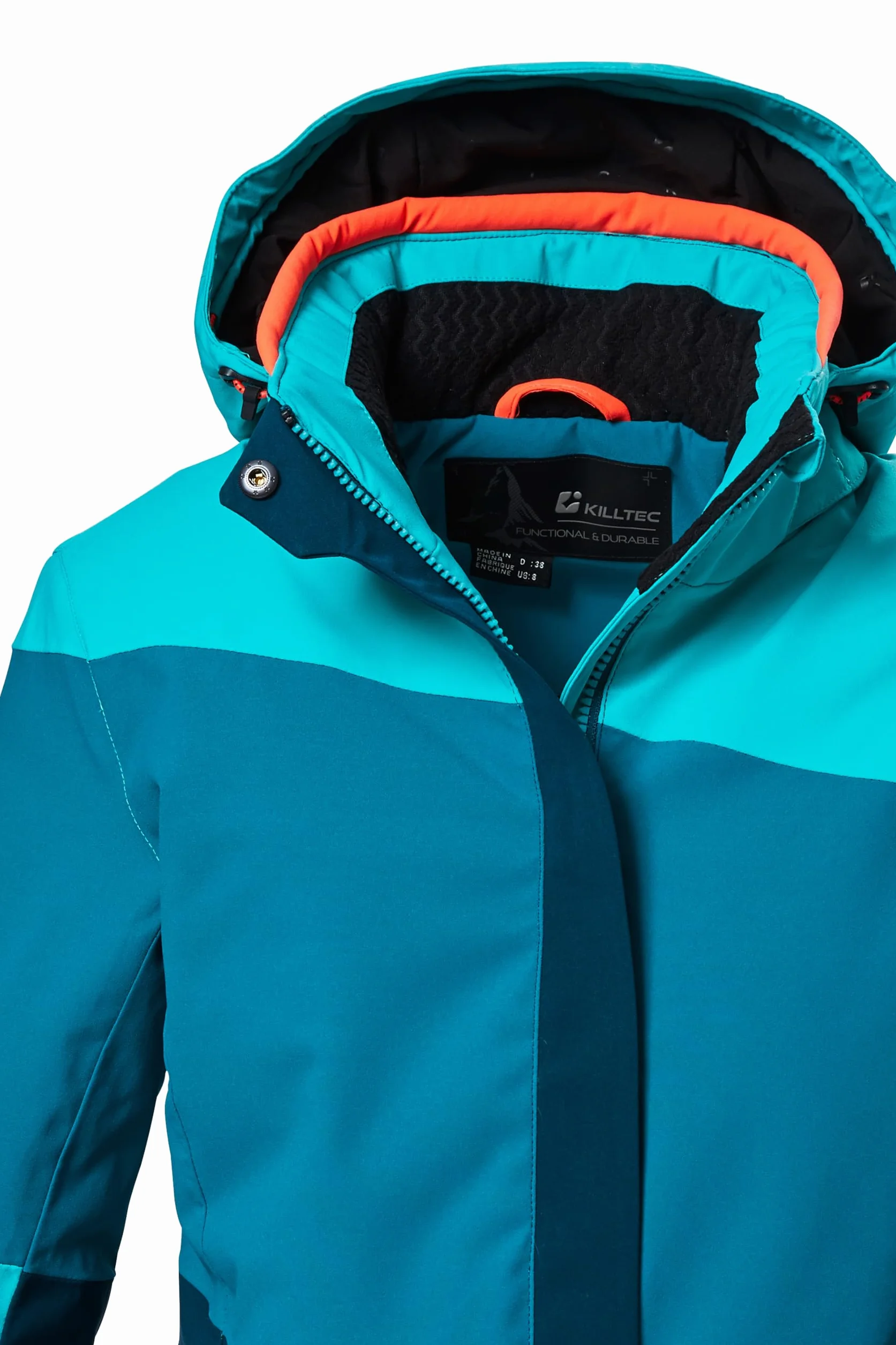 Killtec Ksw 67 Wmn Ski Jckt Giacca da sci/giacca funzionale con cappuccio e paraneve con chiusura a cerniera Donna