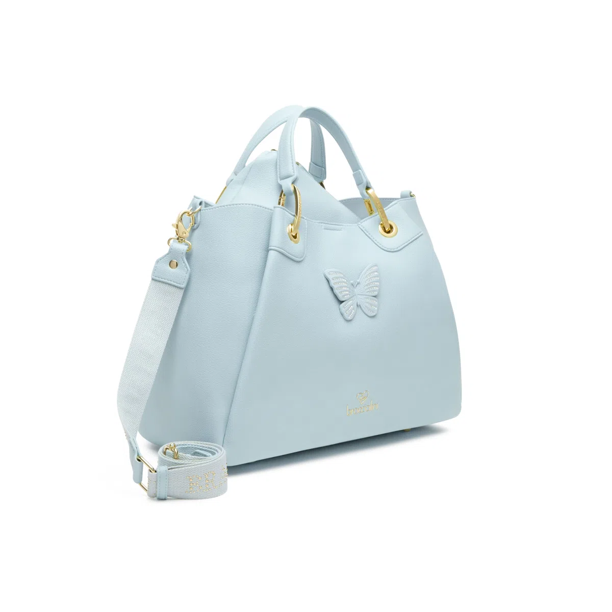 Braccialini Borsa Donna a Mano Linea Amy Grande con Farfalla