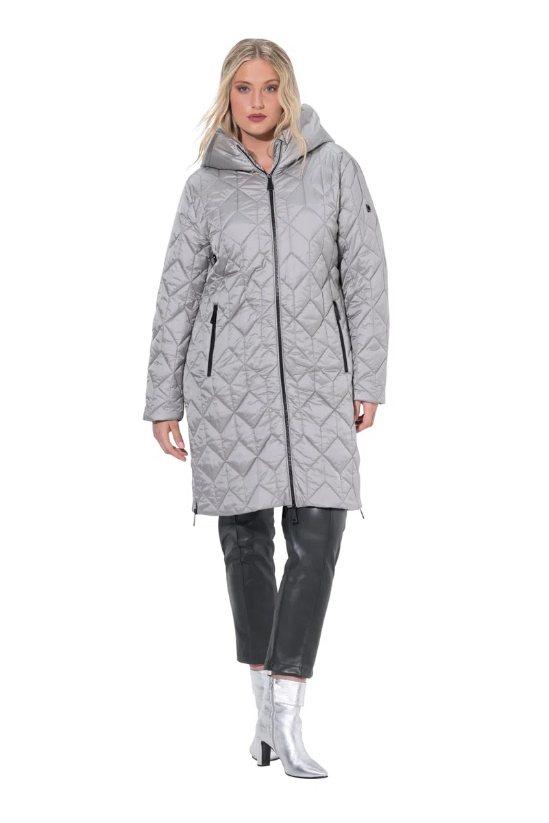 Ulla Popken Cappotto Trapuntato, Funzionale e Idrorepellente HYPRAR con Cappuccio 841363