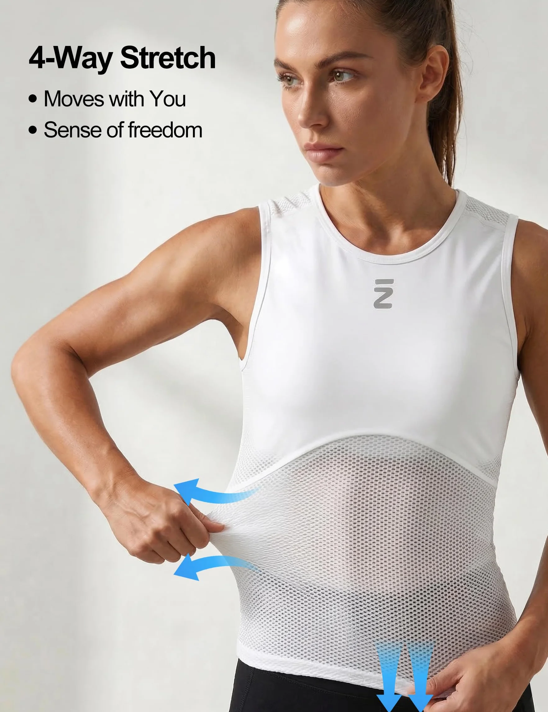 INBIKE Canotta Ciclismo Donna Estivo Maglia Ciclismo Maglia MTB Senza Maniche Tessuto a Rete Traspirante Asciugatura Rapida Anti-Odore Leggero QY