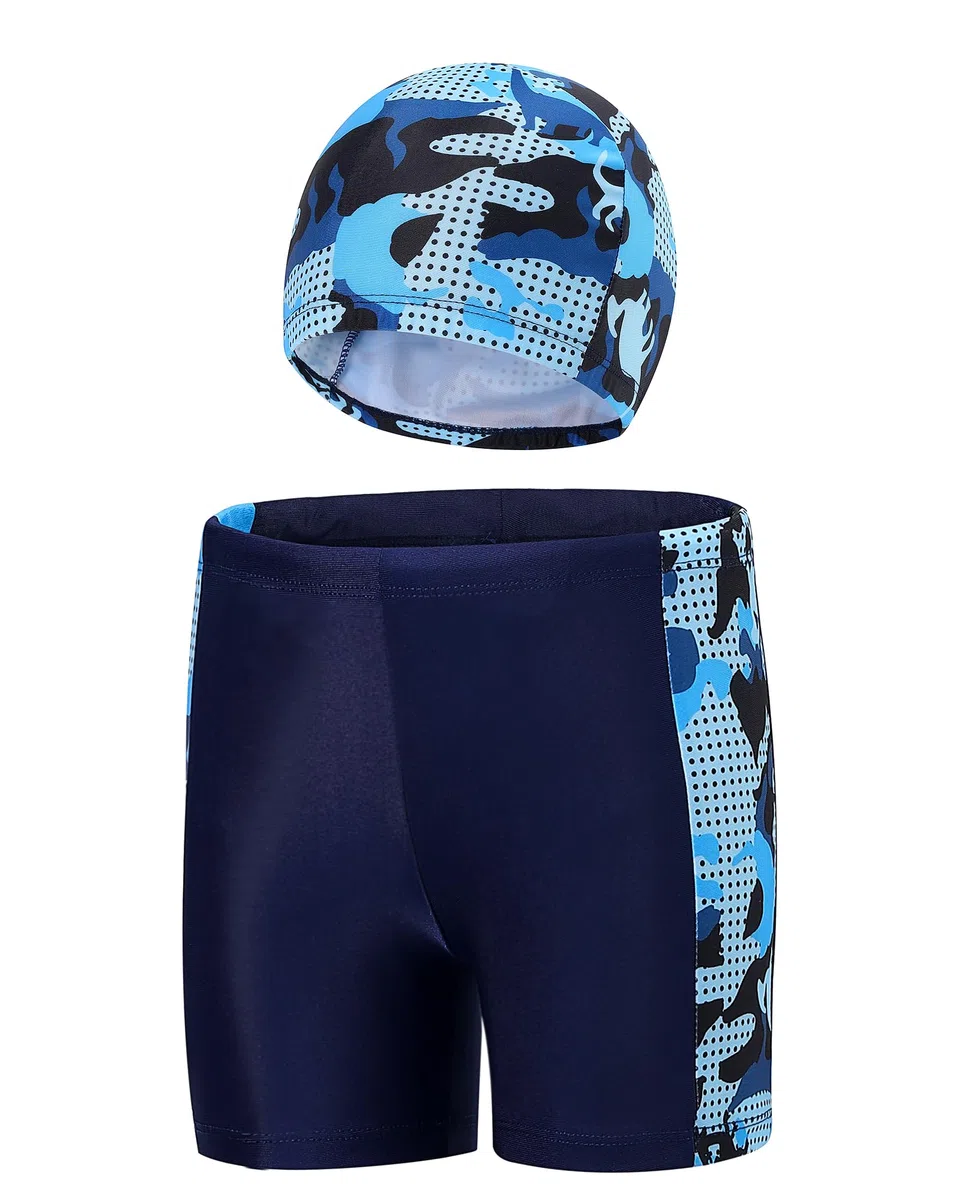 Costume da Bagno Bambino con Cuffie da Nuoto Pantaloncini da Spiaggia Ragazzi Costume Mare Estivi per Piscina Parco Acquatico