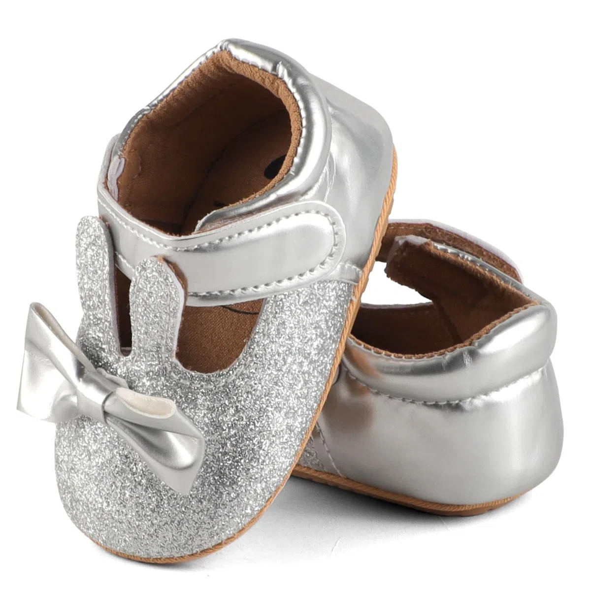 LACOFIA Scarpe Primi Passi Bambina Scarpe Battesimo Neonata Antiscivolo Scarpe T-Strap Eleganti Cerimonia 3-18 Mesi