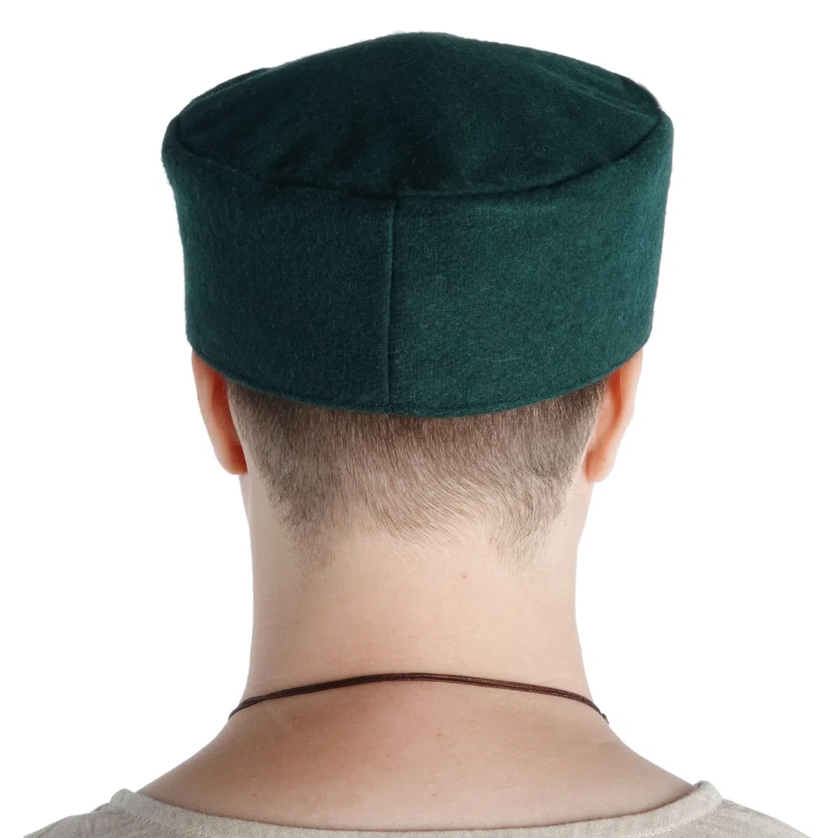 Cappello di Lana Medievale Maschile – M-XL Marrone, Grigio, Nero, Rosso