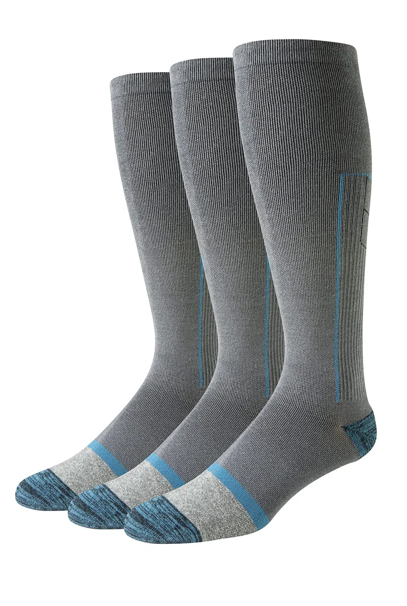 Amazon Essentials Uomo Calze Al Ginocchio A Compressione Graduata, Sopra Il Polpaccio, Supporto Per Gambe E Adatte Per I Viaggi