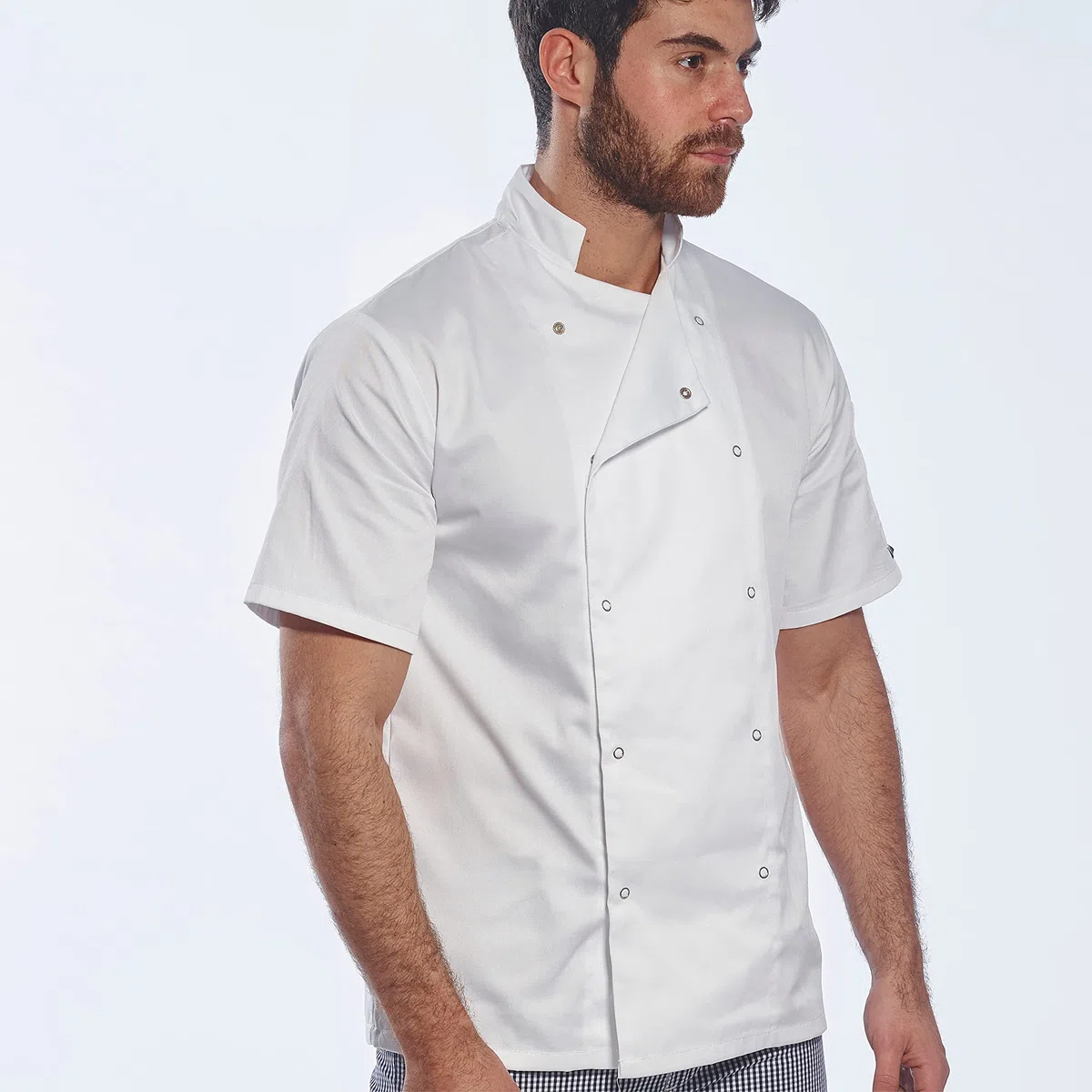 Portwest C733 Giacca da Chef Moderna e Leggera a Maniche Corte Cumbria Bianca, M