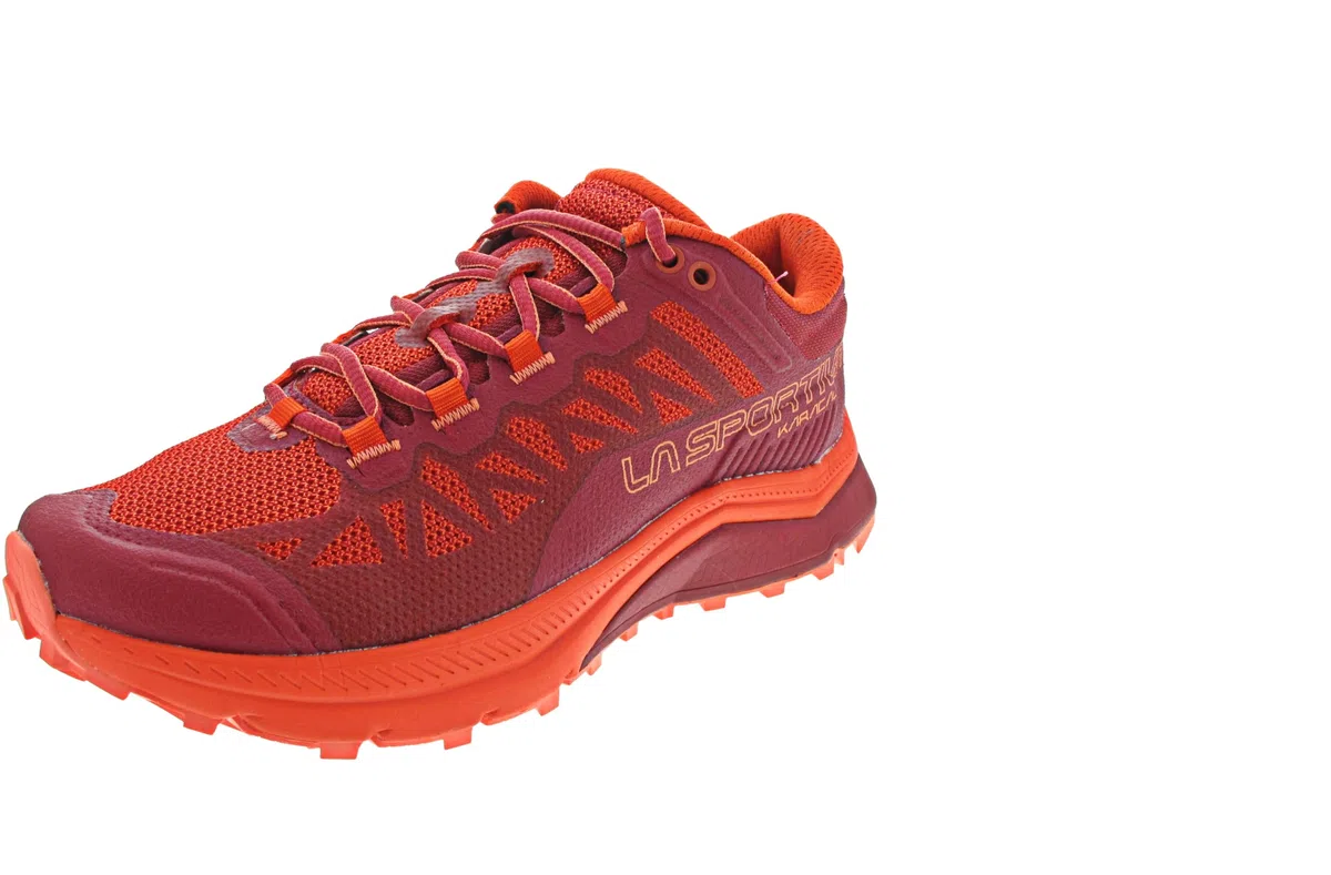 LA SPORTIVA Karacal Woman Cherry Tomato/Velvet, Scarpe da Trail Running Donna