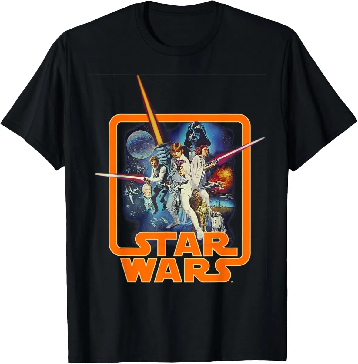 Star Wars Classic A New Hope Movie Badge Maglietta